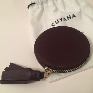 Burgundy Cuyana Coin Pouch